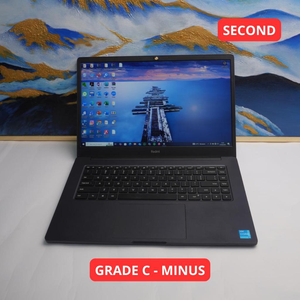 XIAOMI REDMIBOOK 15 I3 1115G4 8 GB (14") GRADE C - MINUS LAPTOP SECOND ORIGINAL SINAR MUTIARA CELL