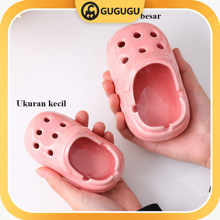 Ready-Asbak Keramik Sandal Sendal Asbak Estetik Hadiah/Asbak Rokok Keramik Mewah