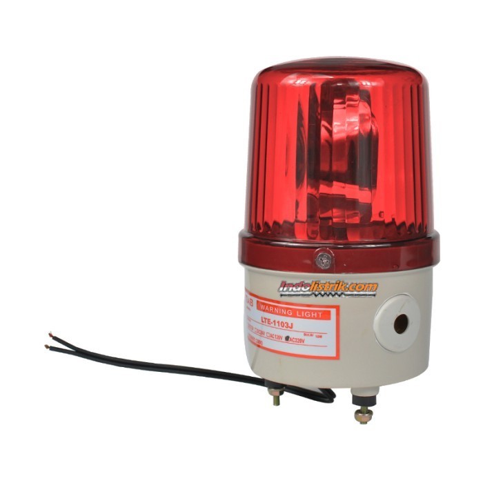 Lampu Darurat Bohlam 4 " Rotary Warning Light + Buzzer 220V AC TAB