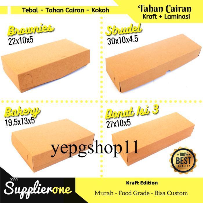 yepgshop11 Dus Brownies isi 25/ Box Donat / Dus Martabak / Dus Bomboloni - 22x10x5