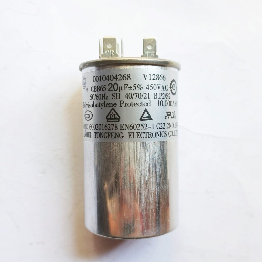 Kapasitor Asli Capasitor Ac Outdoor 1/2 Pk AQUA 20/5 UF 450 VAC AQA-CR6ANR AQA-CR5ANR1 AQA-CR5AHR AQ