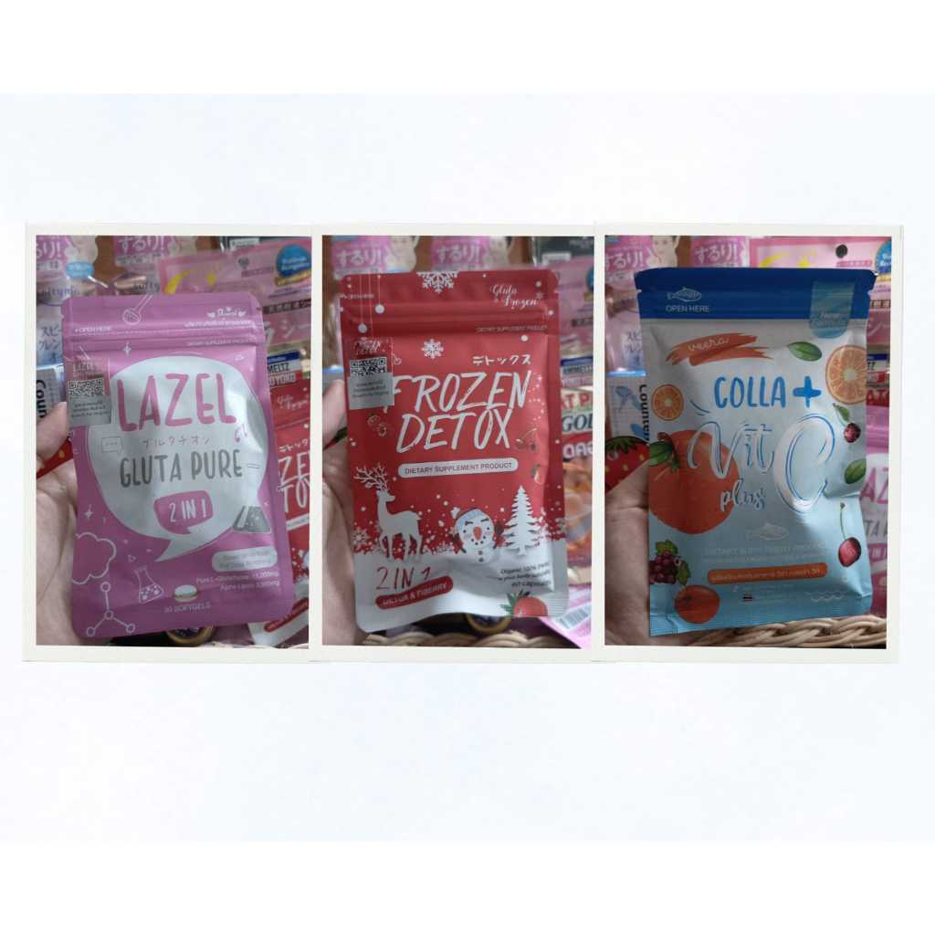 Lazel Gkuta purr 2in1 by skinest-Frozen Detox Diet 60 Kapsul-Colla vit C+Beauty Suplemen Wajah Putih