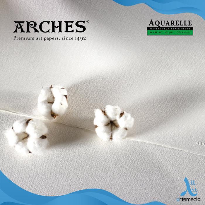 Arches Aquarelle Watercolor Pad 31x41cm Paper Block