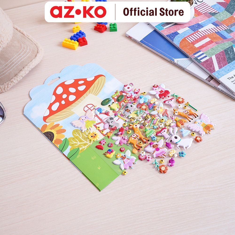 AZKO Ataru Stiker Puffy Play Set Stiker Dekoratif Lucu Cute Stickers Deco Sticker Pack Journal Book