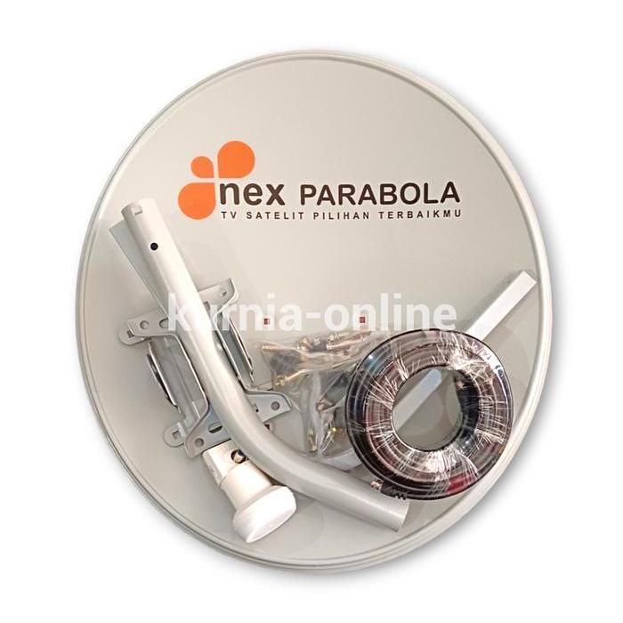 [ELECTROMAX] PARABOLA MINI ODU PAKET LENGKAP 45CM TANPA RECEIVER - NEX SOLID