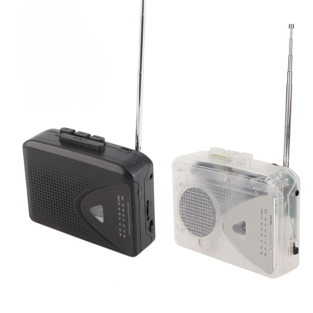 Portable Cassette Player FM AM Rao Stereo Cassette Tape Player with 35mm Jack and Speaker for Daily 