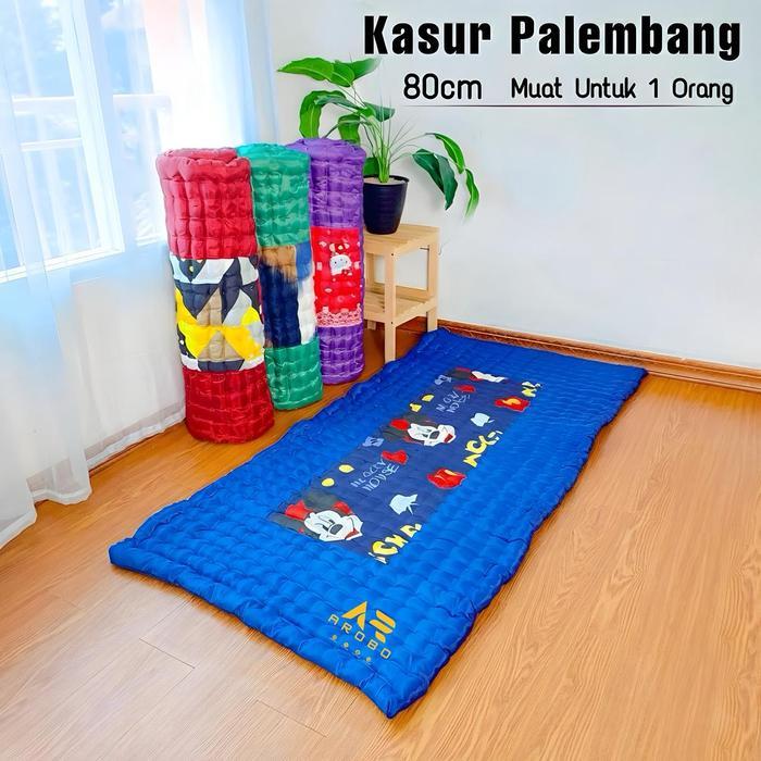 Arobo Kasur Palembang 80 X 190 Cm Kapuk Sintetis Muat 1 Orang Kasur Lantai Lipat Matras Asli Furnitu