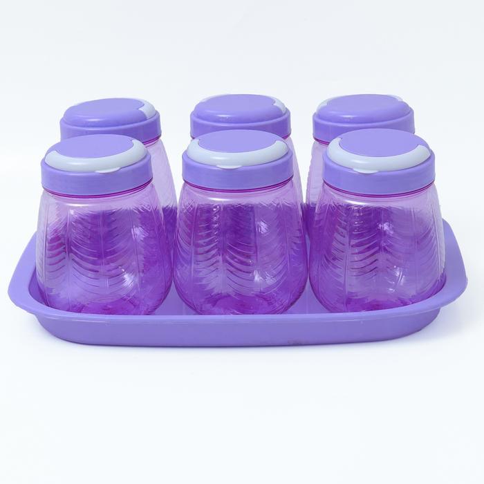 TONAM-PET Paket Toples Nampan Set6 Dauna Takuma-Toples Lebaran-Nampan Malibu plastik toples bubuk mi