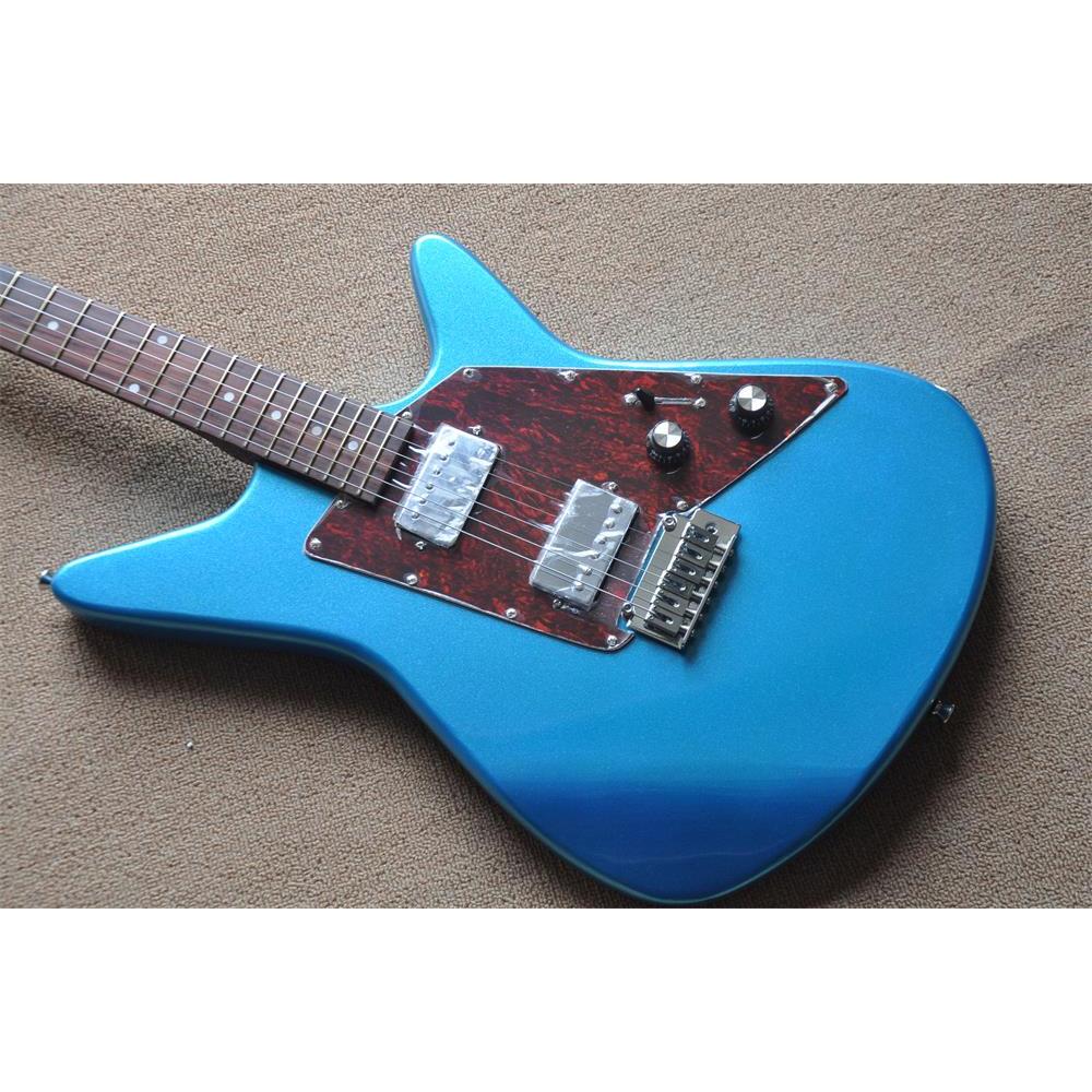 Metal Blue music man electric guitar  22 frets musicman guitar real photos 331