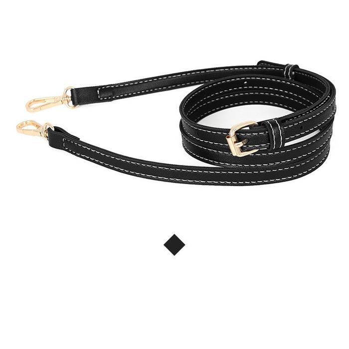 Pengait Gold Tali Tas Selempang Kulit Tali Selempang Tali Tas Aksesori Tali Tas - Hitam