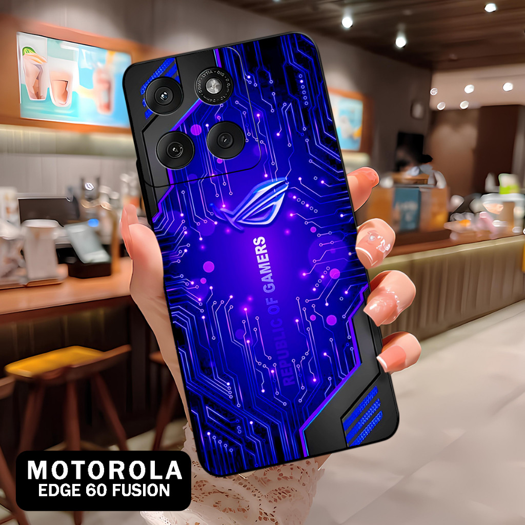 ( BT 7 ) Softcase Silikon hp Motorola Edge 60 Fusion l full karet lentur Untuk  Camera l Silicone l 