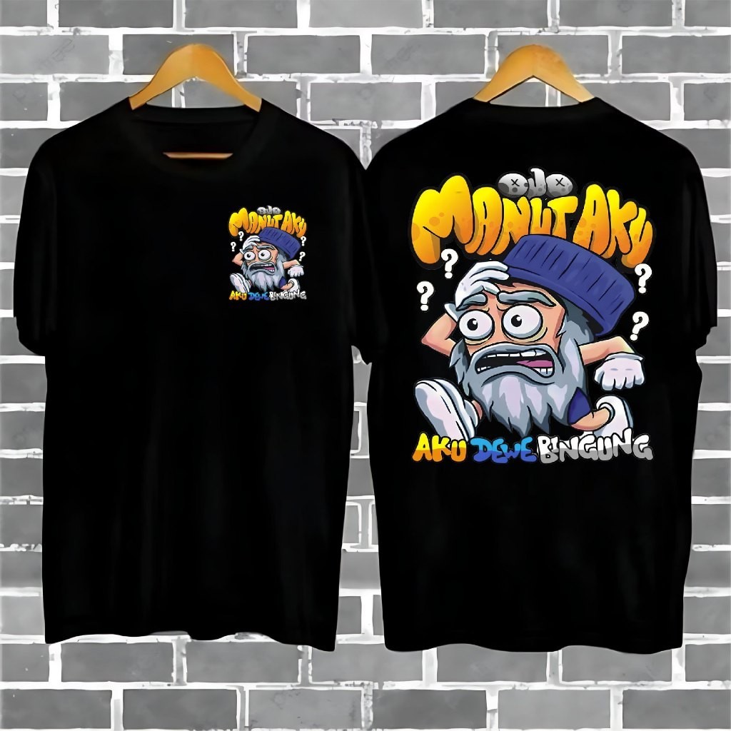 POSEIDON BAJU KAOS DISTRO OJO MANUT AKU DEWE BINGUNG / BAJU KATA KATA SINDIRAN LUCU /BAJU KAUS DEWAS