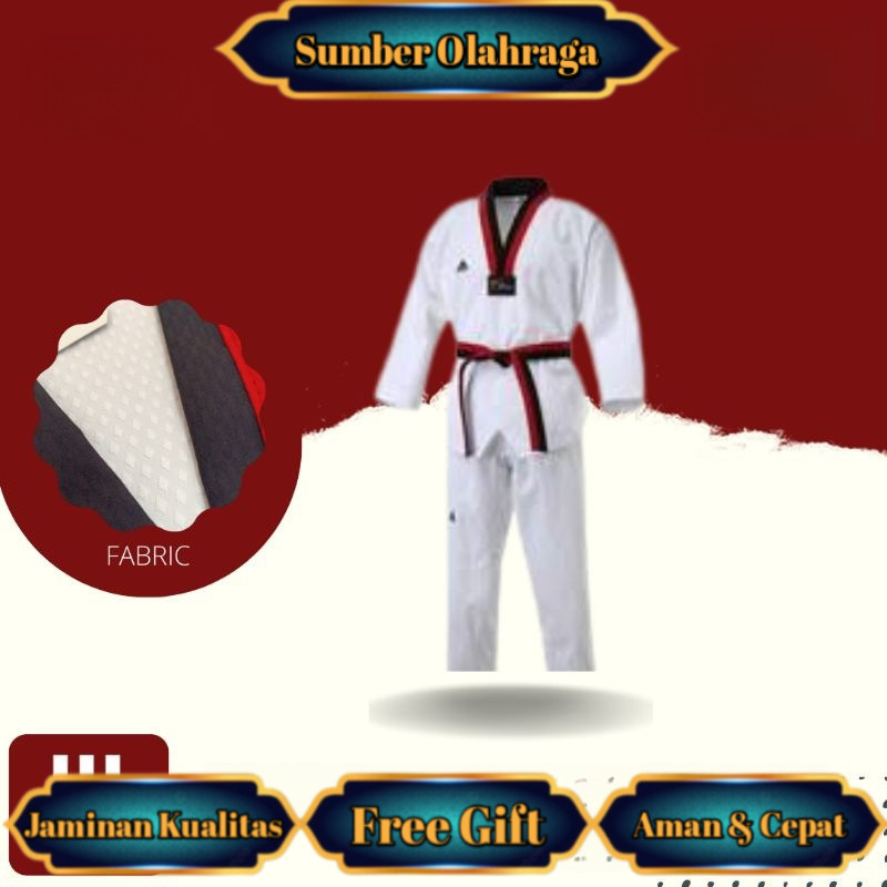 DOBOK ADIDAS FIGHTER / UNIFORM ADIDAS / SERAGAM TAEKWONDO / DOBOG