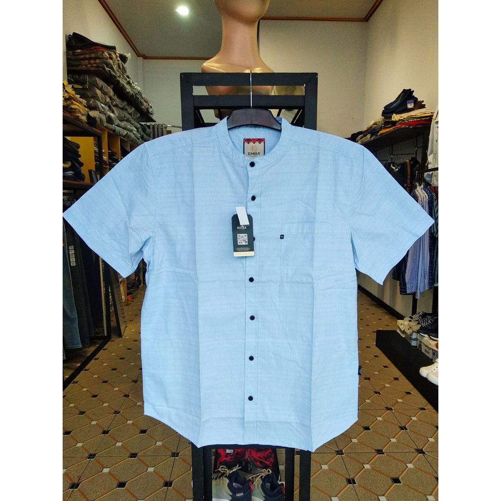 Kemeja Koko EMBA CLASSIC Pria Lengan Pendek LILAC BLUE