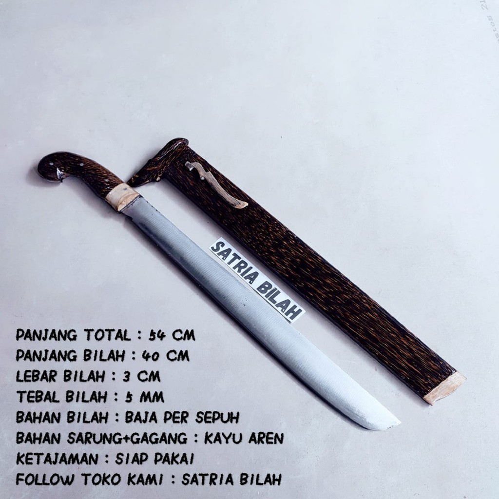 golok baja per asli pemotong kayu dan bambu GOLOK ASLI CIBATU Golok pemotong kayu dan bambu Golok se