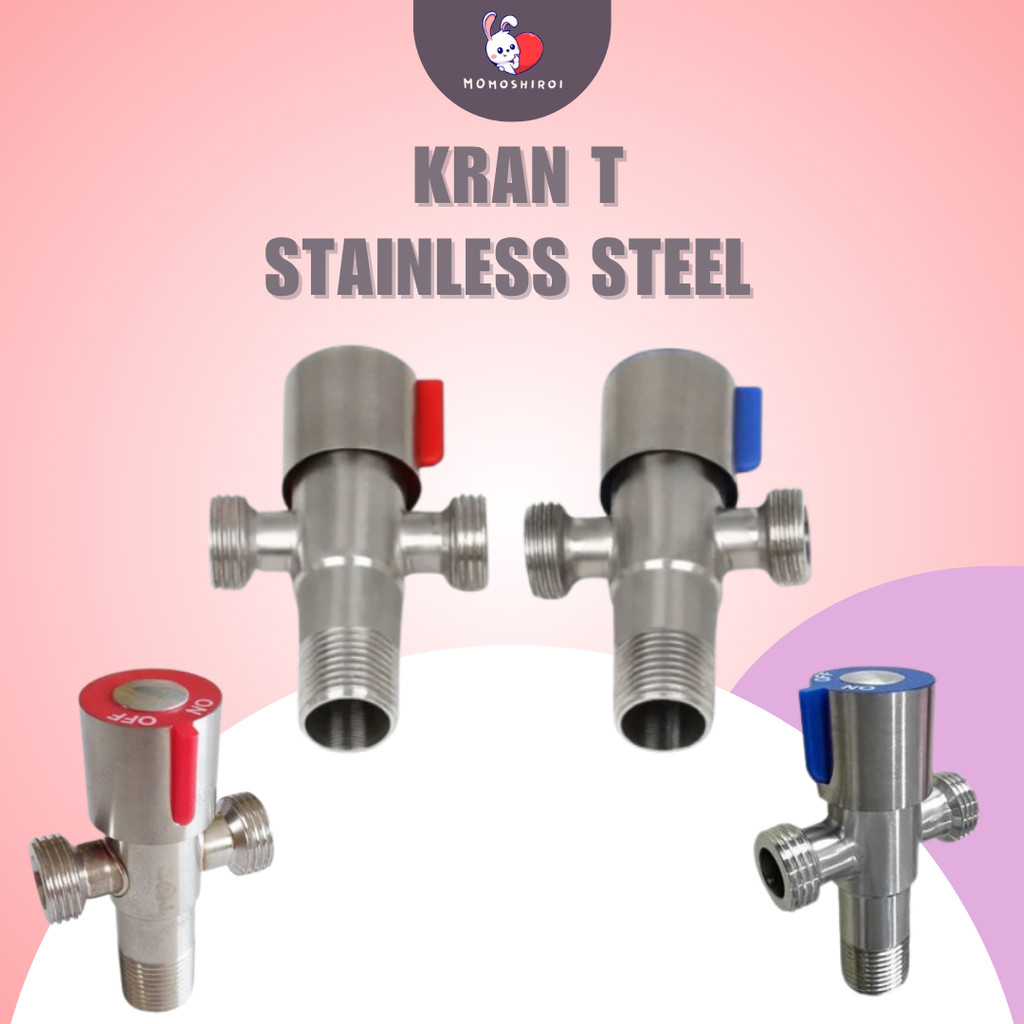 stop kran T toilet Silvet 1/2 inch stop kran kloset cabang kran toilet ukuran 1/2 inc  keran Tee klo