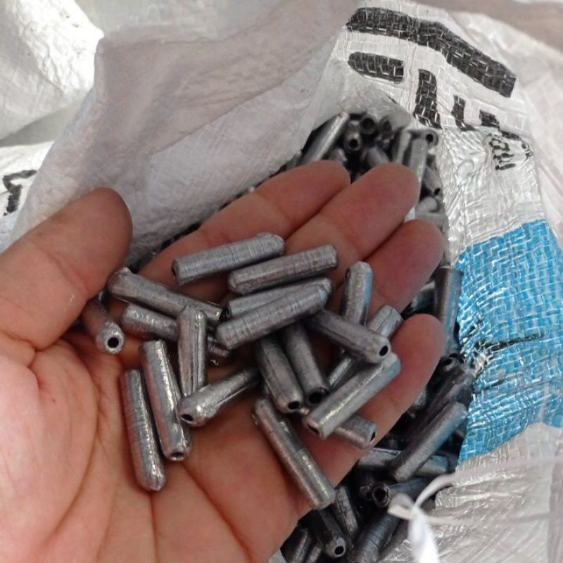 [ABIM SPORT] timah pemberat jaring ikan 1kg timah jaring timah pancing isi sekitar 100 pcs