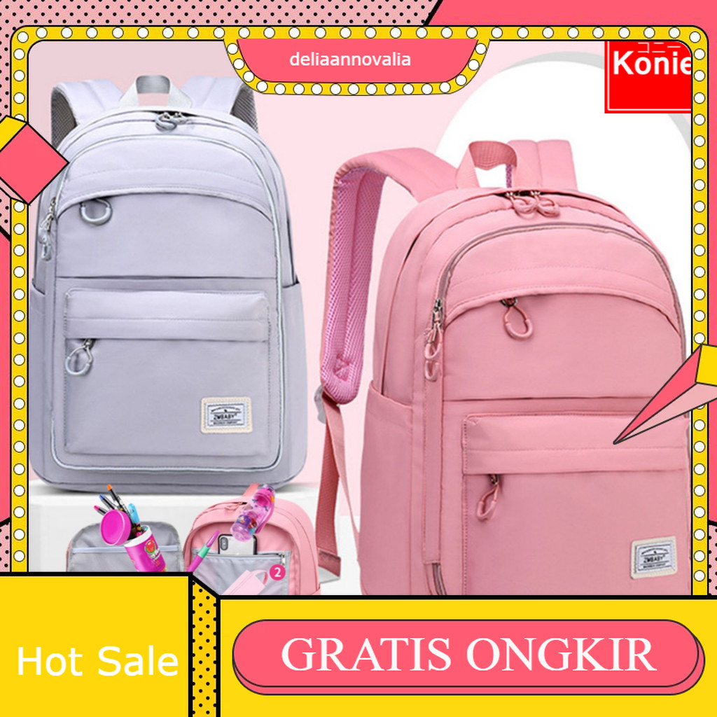TAS RANSEL SEKOLAH ANAK PEREMPUAN SD SMP SMA MODEL KULKAS / TAS RANSEL ANAK  PEREMPUAN / TAS SEKOLAH