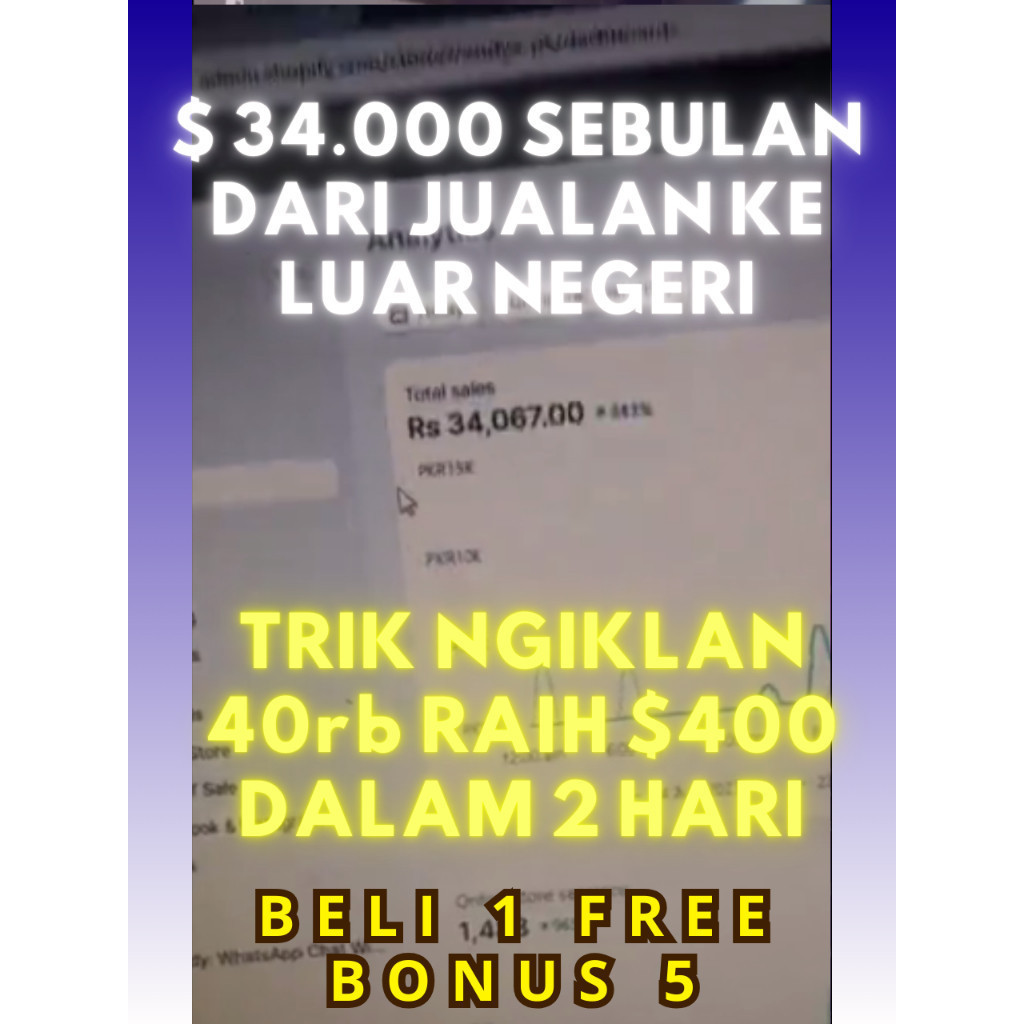 DROPSHIP INTERNASIONAL | JUALAN  ONLINE KE LUAR NEGERI | Trik penjualan $100 cuma ngiklan Rp40 ribu