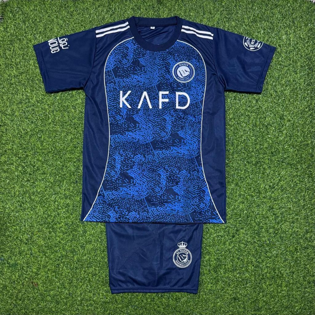 raziq - Setelan Baju Bola Anak Al Nassr/ Kaos Bola Anak Ronaldo/ Baju Bola Anak Terbaru