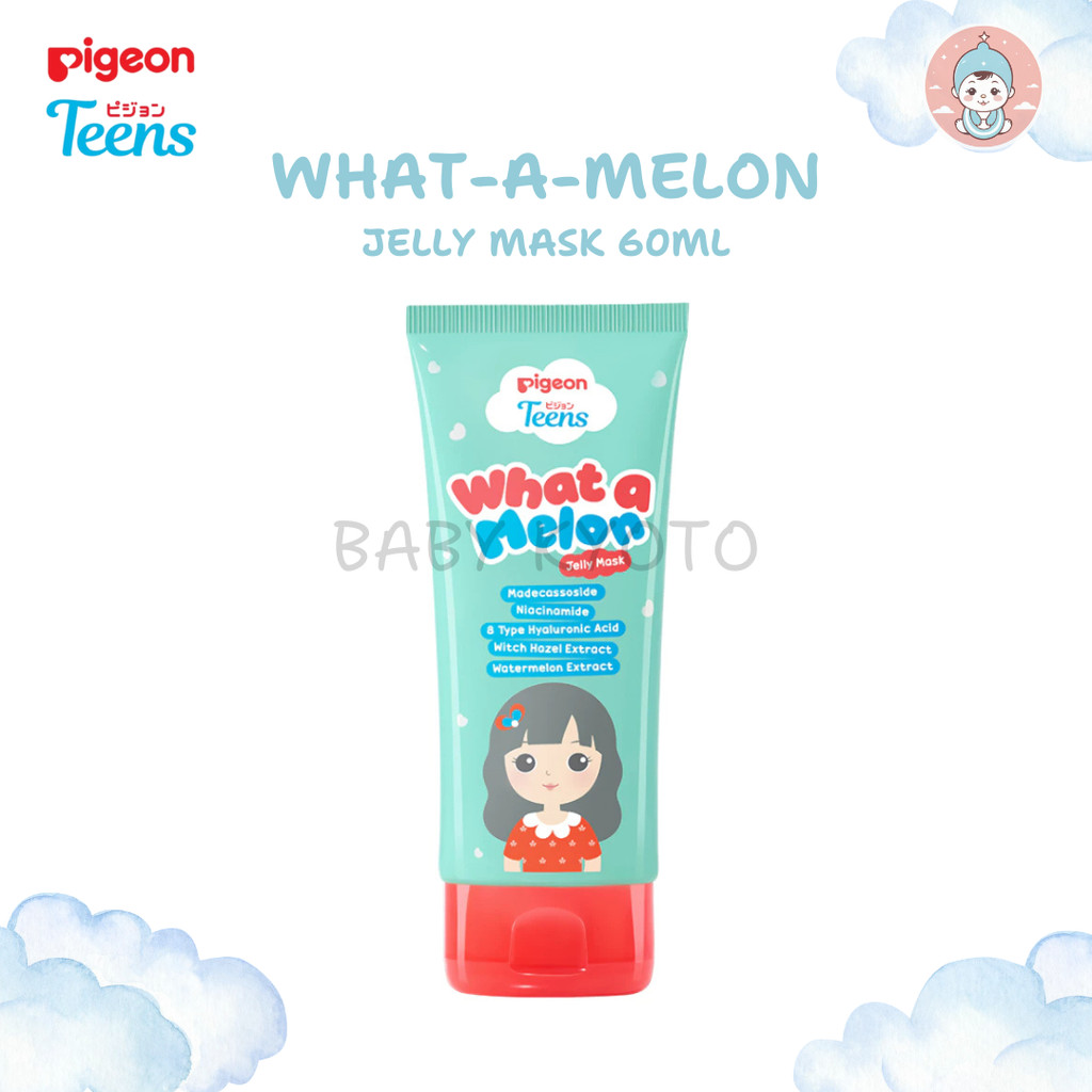 BK Pigeon Teens What-A-Melon Jelly Mask 60ml Skincare Remaja Mencerahkan Wajah