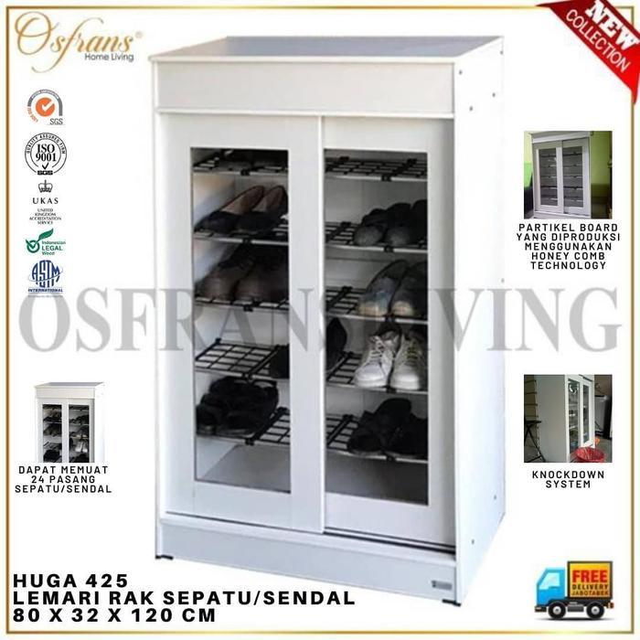 Rak Sepatu HUGA 425 tempat sendal - HUGA 425 PUTIH, KURIR TOKO Pasti Ori 