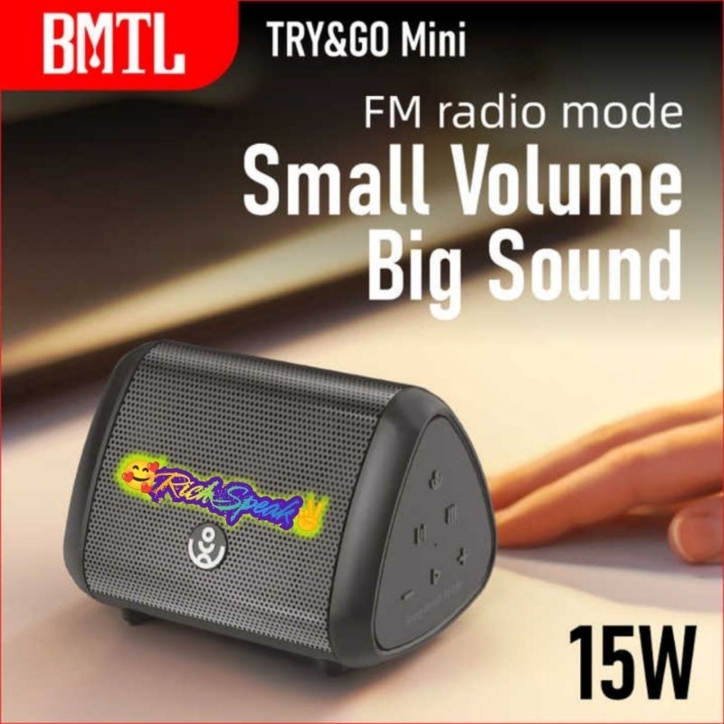 XDOBO BMTL TRY&GO MINI 15W TWS DEEP BASS FM RADIO IPX6 WATERPROOF SPEAKER BLUETOOTH 5.2