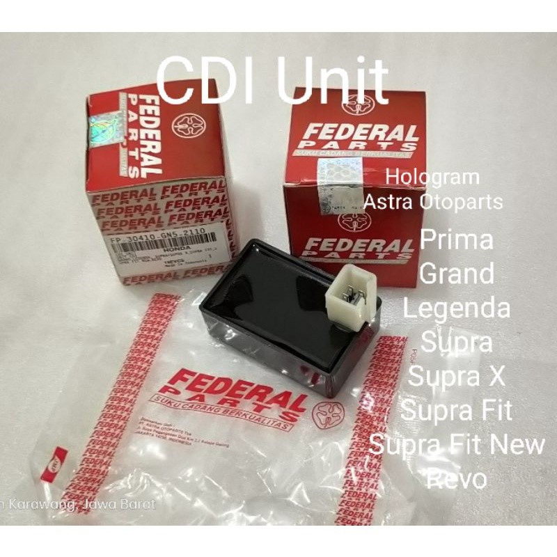 CDI Unit Astrea Prima Grand Legenda Supra Revo Merk Federal by ASTRA