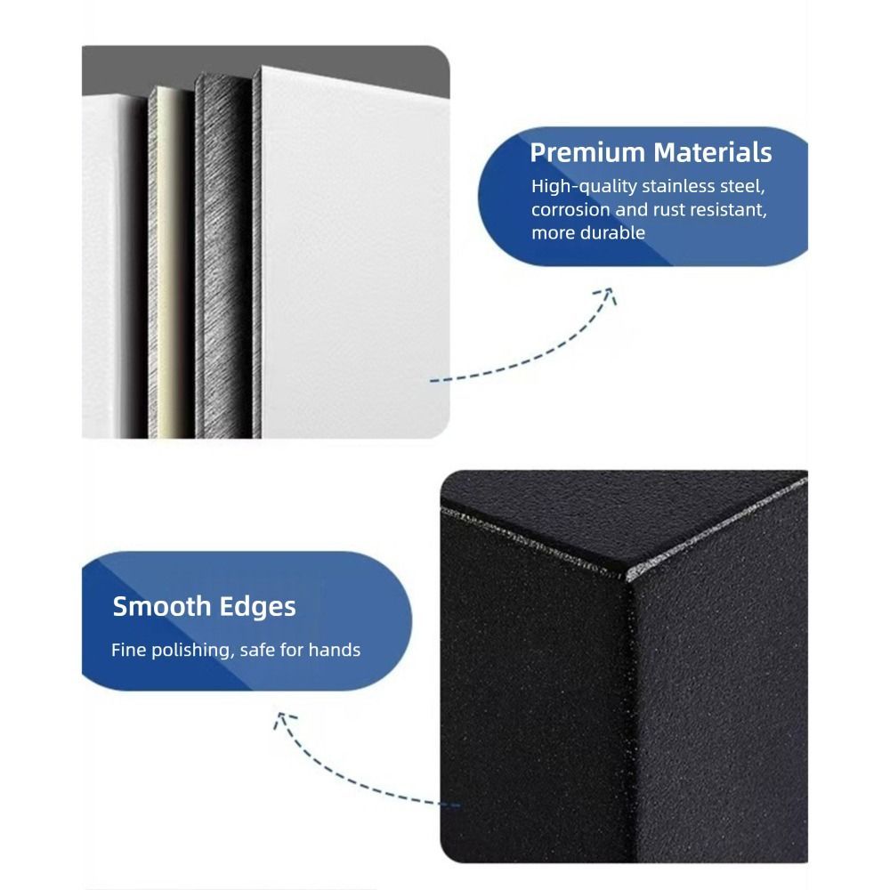 Portable Multicolor Money Box Square Stainless Steel Coin Money Saving Box Desktop Ornament Money St