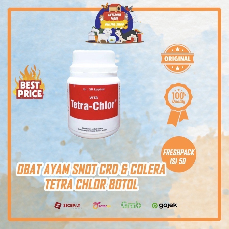 Obat Ayam Snot | Tetra Chlor 10 kapsul - TERLARIS - Sanjaya