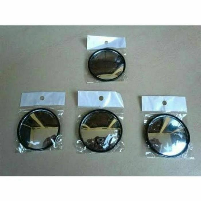 Kaca Spion Bulat Tempel - Kaca Spion Bulat Kecil Cembung Tempel Motor