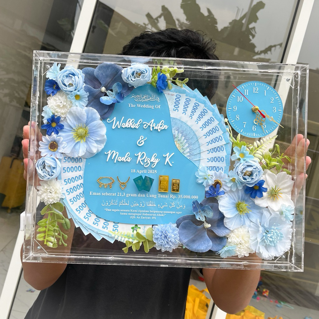 1 hari jadi Mahar Akrilik Jam Bingkai Mahar Pernikahan Mahar Akrilik Mahar Murah Mahar Nikah terlari