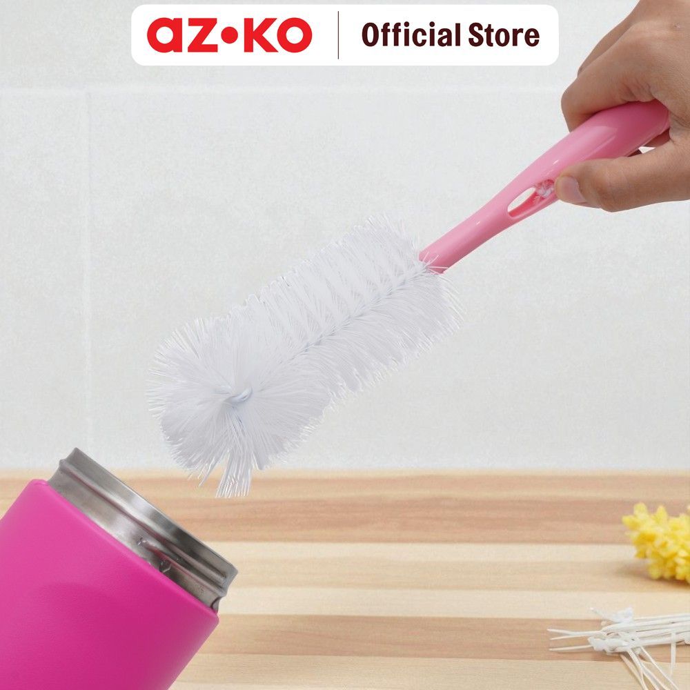 AZKO Proclean Sikat Botol Minum - Pink Water Drinking Bottle Botol Air Wadah Minuman Perlengkapan Mi