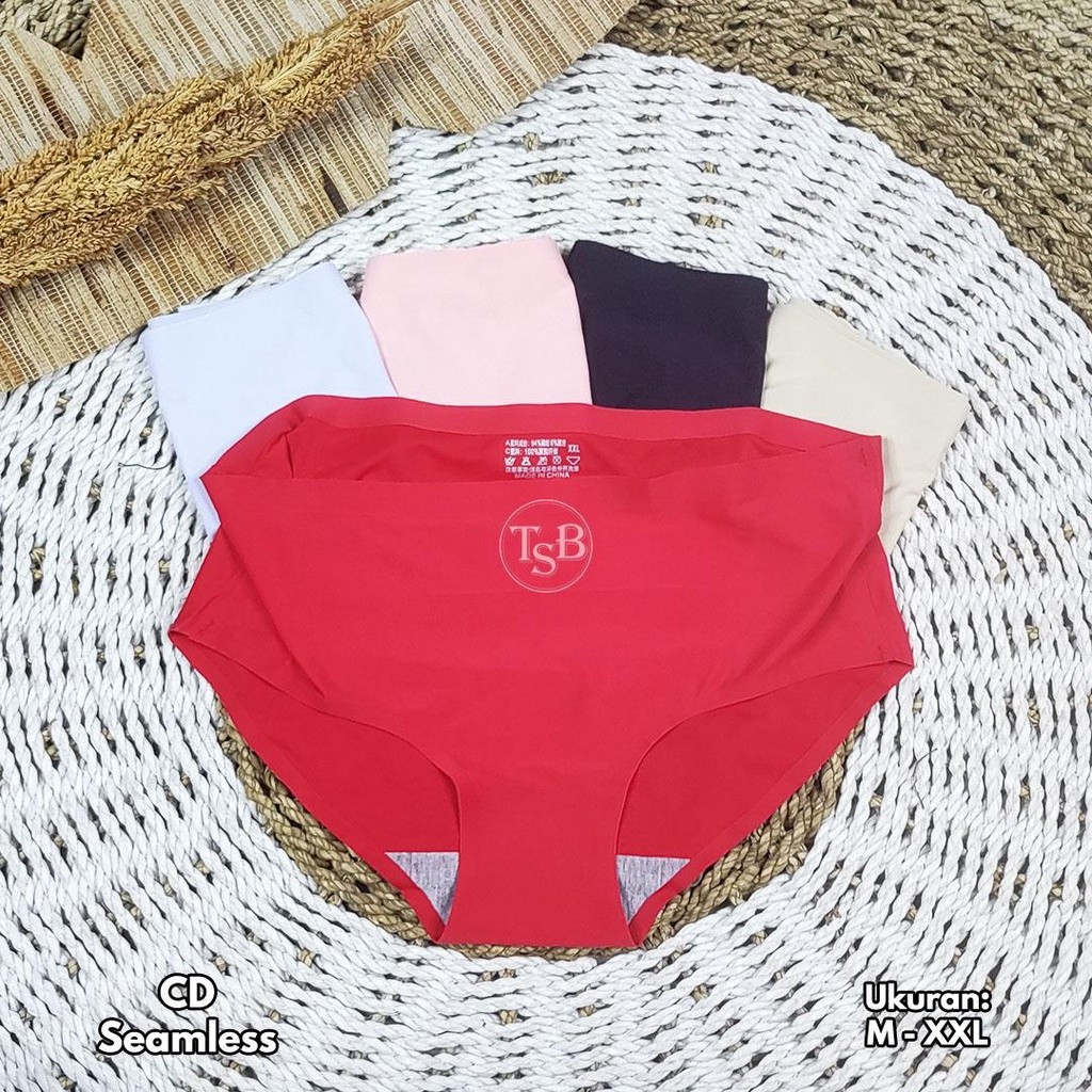 multimage Plaza | 3 Pcs Celana Dalam Seamless Wanita CD Wanita Celana Dalam Wanita Tanpa Jahitan Dou