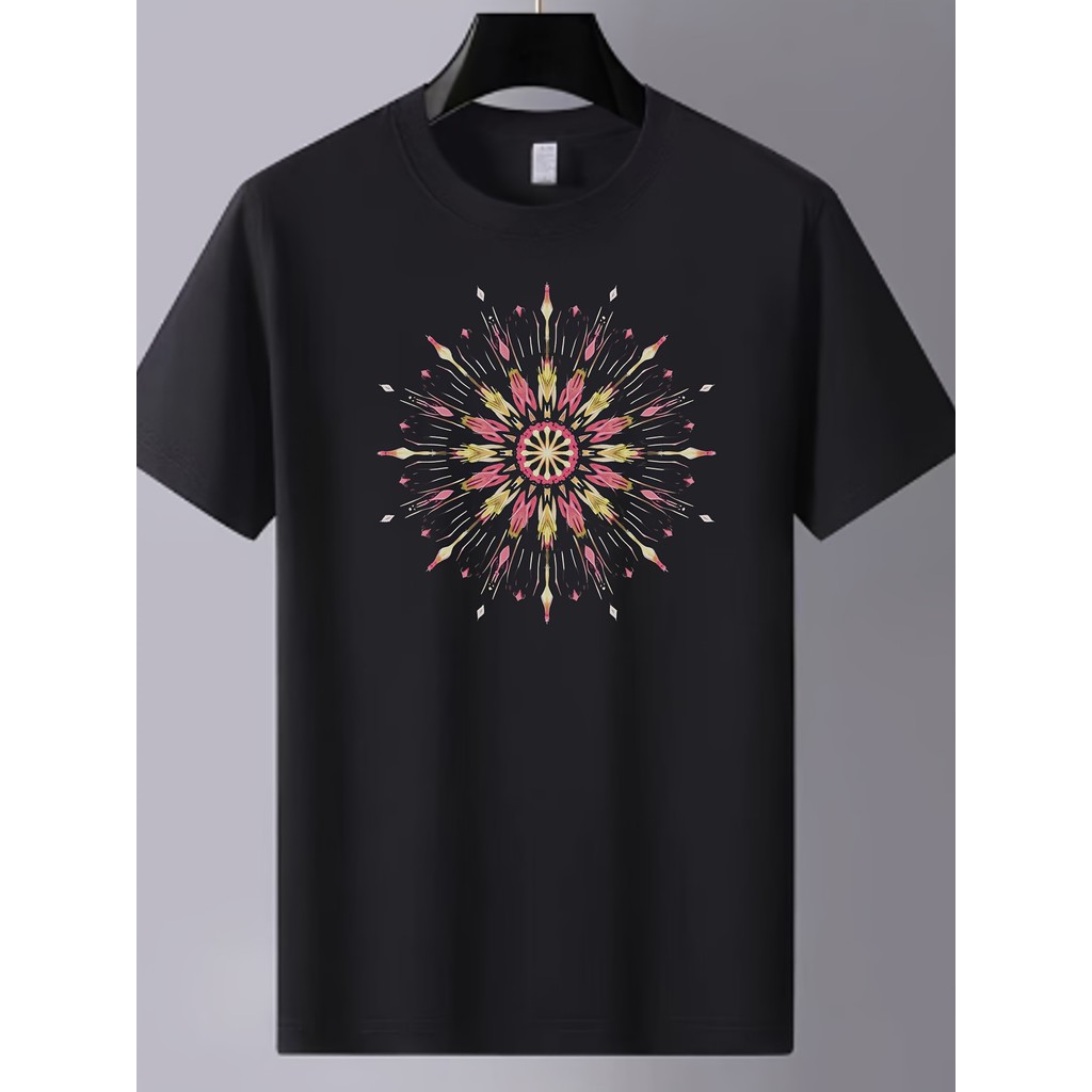 COD Kaos Cotton Comfor Premium dengan Desain Unik (Hitam Polos Formula Matematika Kelinci Paskah Ela