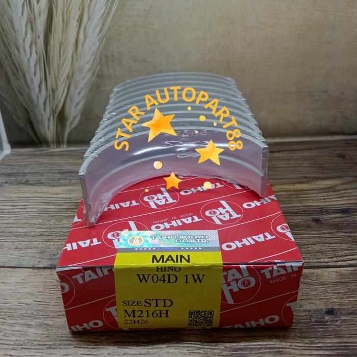 Metal Duduk Main Bearing Hino Dutro HT130 HT125 STD Taiho Japan