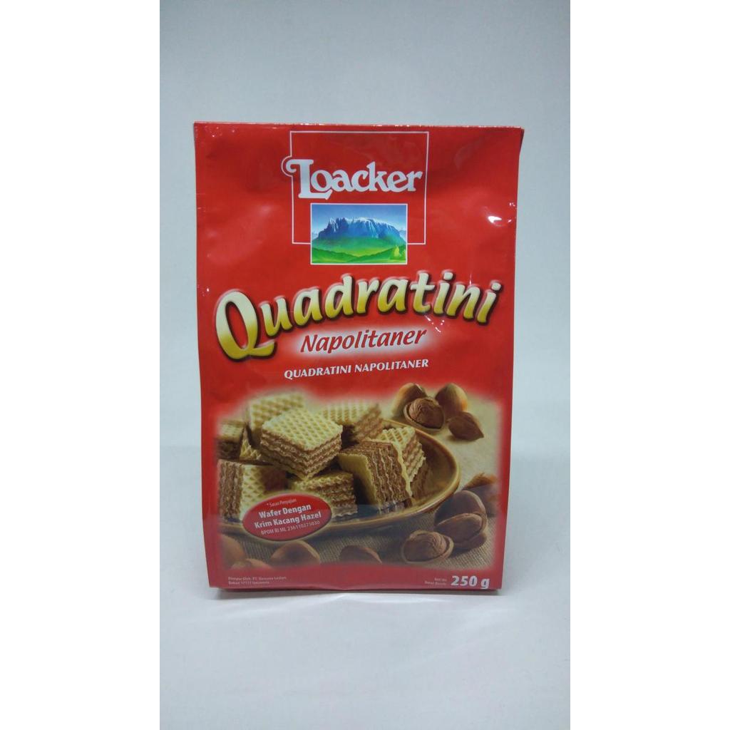LOACKER QUADRATINI NAPOLITANER 250 GR