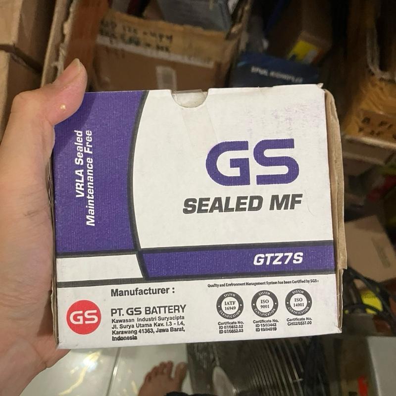 Aki GTZ7S GS ASTRA ORIGINAL 100% satria fu