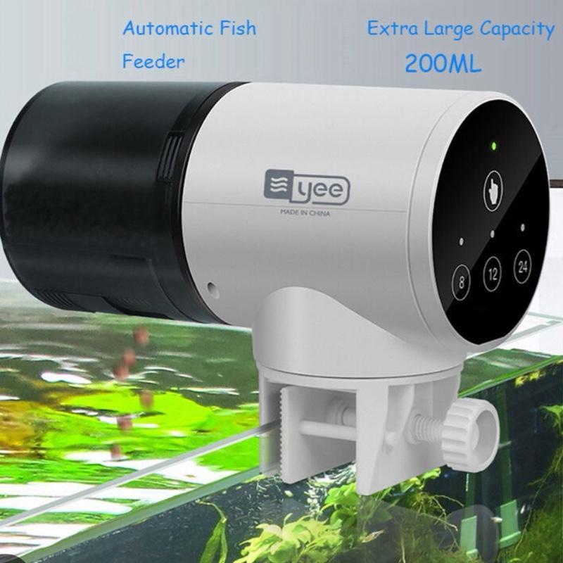 YEE Pakan Ikan Otomatis Three Gears Aquarium Automatic Fish Food Feeder 360 Degree Rotatable Fish  F