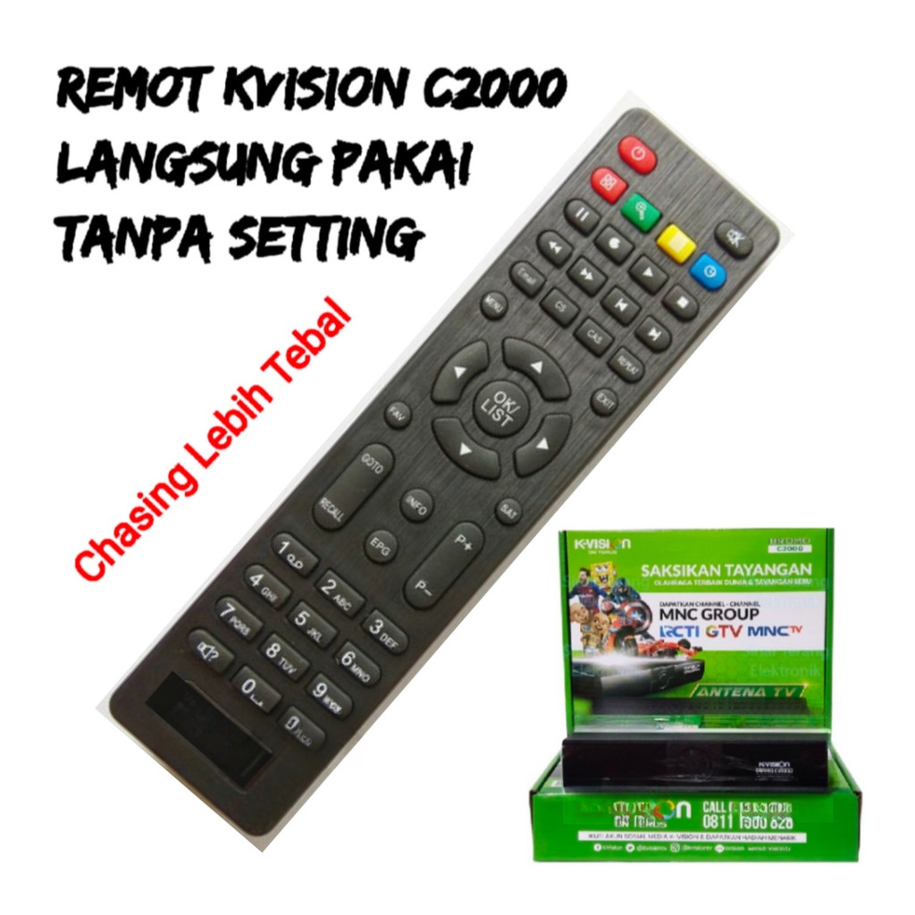 Kvision Bromo Remot Kvision Remote Receiver K Vision C2000 C 2000 BROMO Remot Kvision Parabola