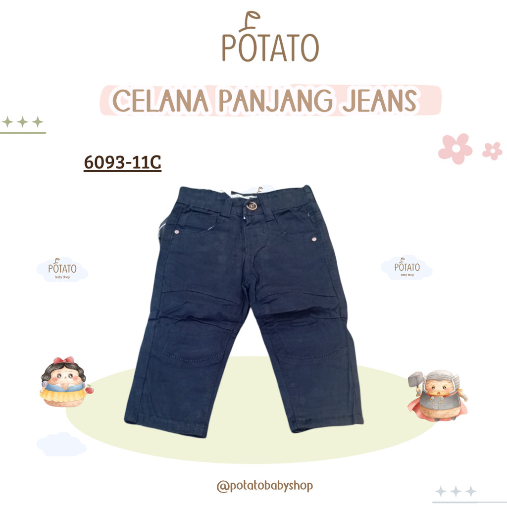 CL Celana Jeans Anak - Celana Jeans Fashion Jeans Hitam Anak