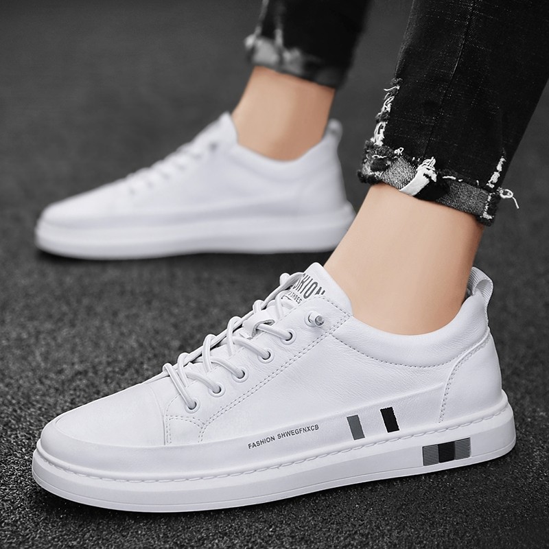 Sepatu pria sepatu kets pria sepatu yang nyaman sepatu putih dan hitam