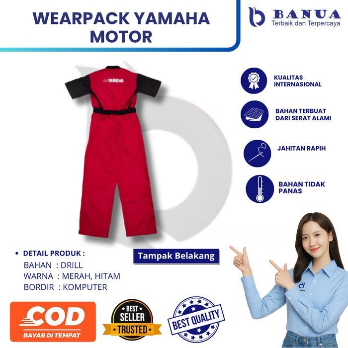 Seragam Standar Mekanik Yamaha | Wearpack Yamaha | Seragam Yamaha | Seragam Bengkel | Seragam Merah 