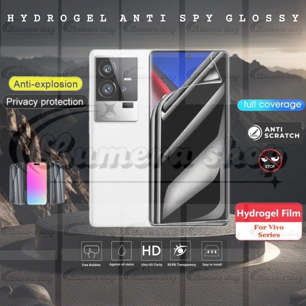 COD Anti gores jelly Hydrogel spy privacy glossy VIVO IQOO 11 5G IQOO 11 PRO screen protector