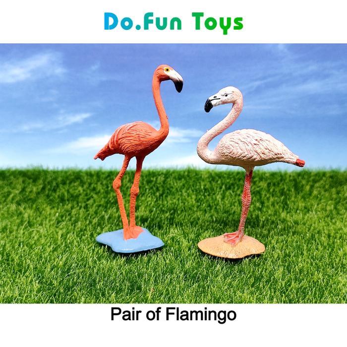 "TNKSYU" - Flamingo Animal Figure/ Miniatur Mainan Burung Flamingo - Flamingo Red Mainan