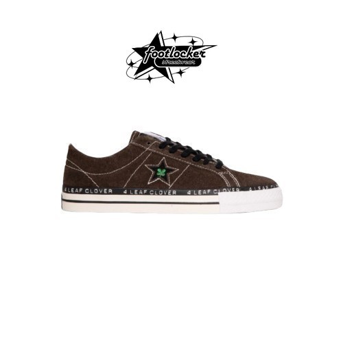 Sepatu Converse PATTA X ONE STAR PRO OX LOW 4 LEAF CLOVER BROWN OLIVE WHITE Original Unisex