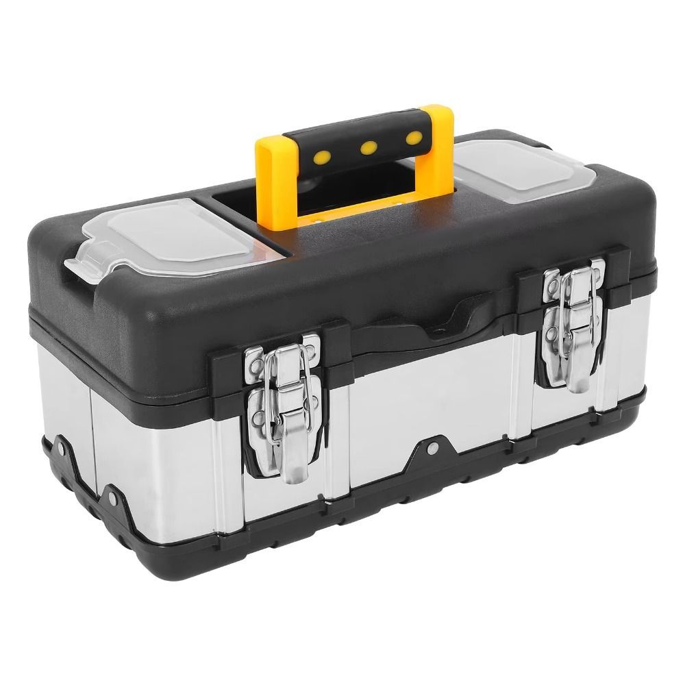 DoubleLayer Maintenance Parts Toolbox Handheld Tool Organization Multifunction Toolbox Stainless Ste