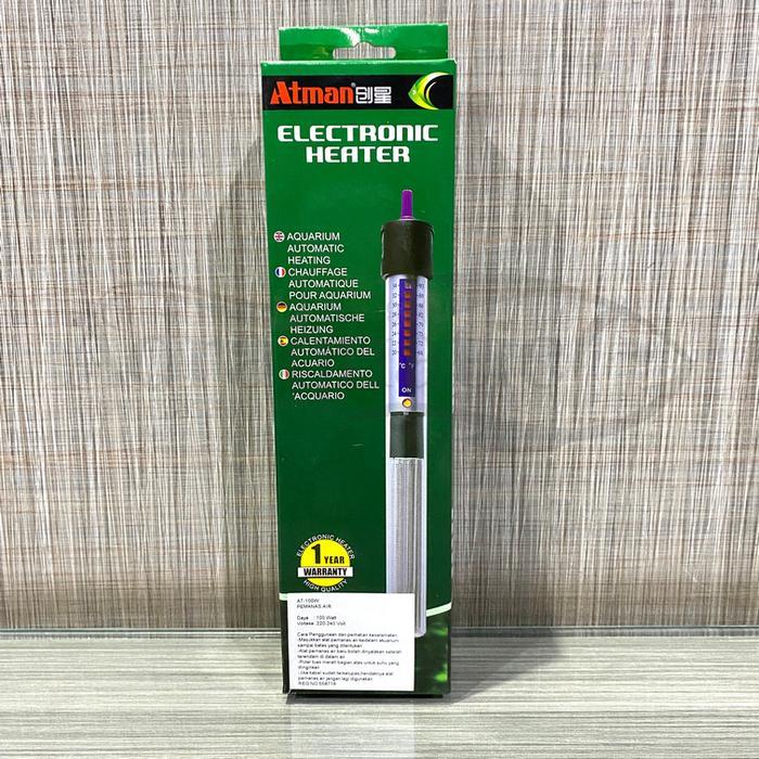 Promo ATMAN HEATER 100W ALAT PENGHANGAT AIR AQUARIUM PEMANAS SUHU AKUARIUM Terlaris