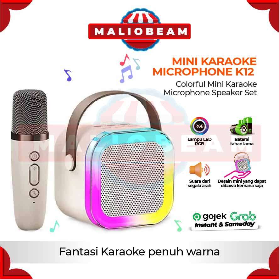 MINI KARAOKE K12 Colorful Mini Karaoke Microphone Speaker Set
