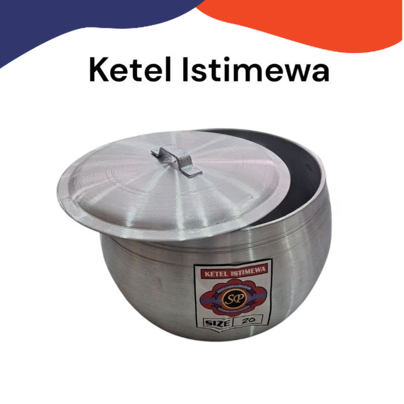 BAYAR DI TEMPAT Ketel Priuk Periuk Kastrol Panci Beras Nasi Tradisional Istimewa SP Alumunium Cor Ha